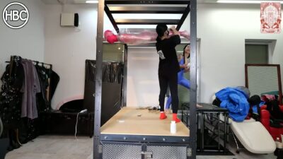 HBC Mistress Hinako – Lady Hinako and Mistress Chiaki Tag Team Sub Mummified to a Pillar.mp4