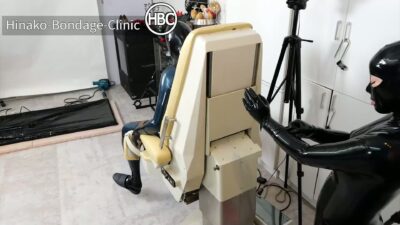 HBC Mistress Hinako – Sub Gets Teased and Denied While Bound in Latex to Gynecology Chair.mp4